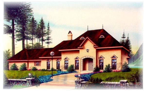 House Plan 60329 Elevation
