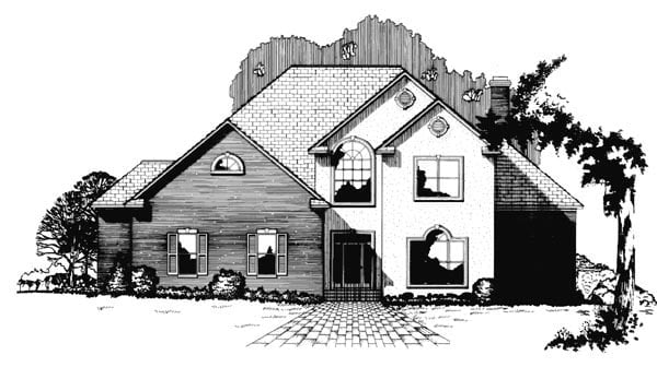 House Plan 60332 Elevation