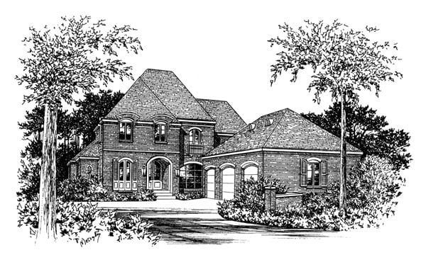 House Plan 60335 Elevation