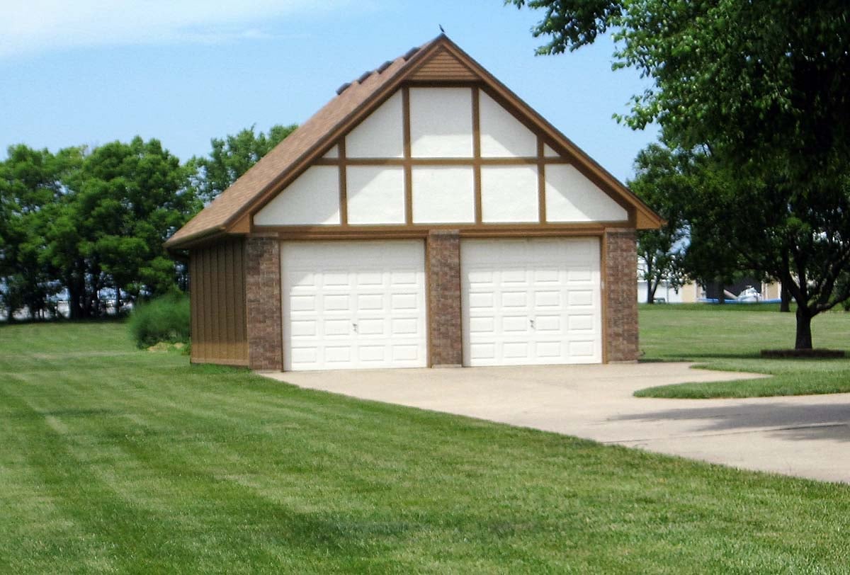 Garage Plan 60677 - 2 Car Garage Elevation