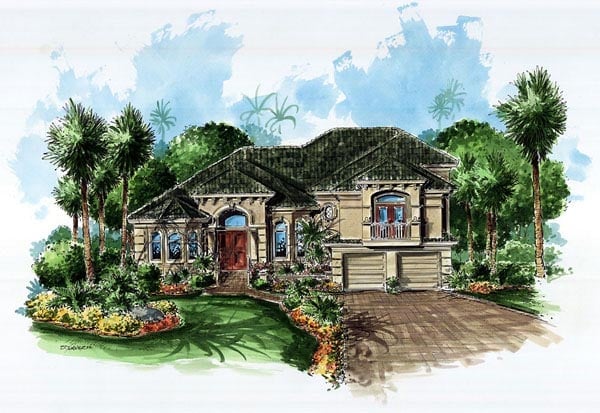 House Plan 60729 Elevation