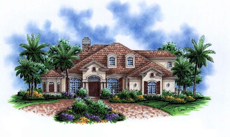 House Plan 60763 Elevation