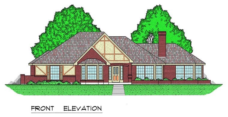 House Plan 60830 Elevation