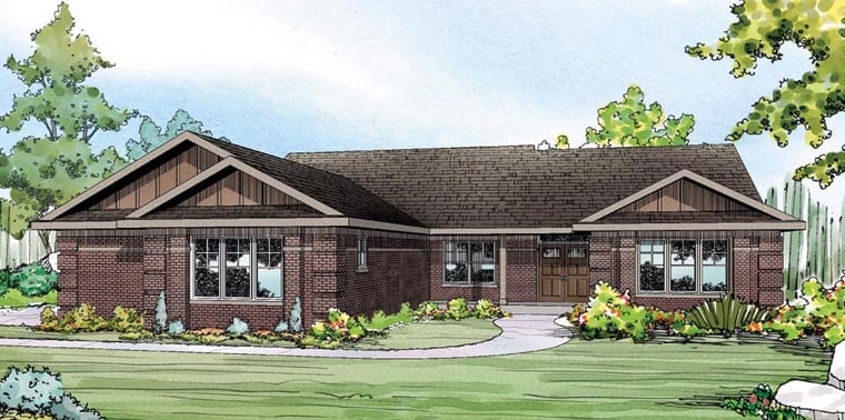 House Plan 60917 Elevation