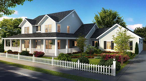 House Plan 61498 Elevation
