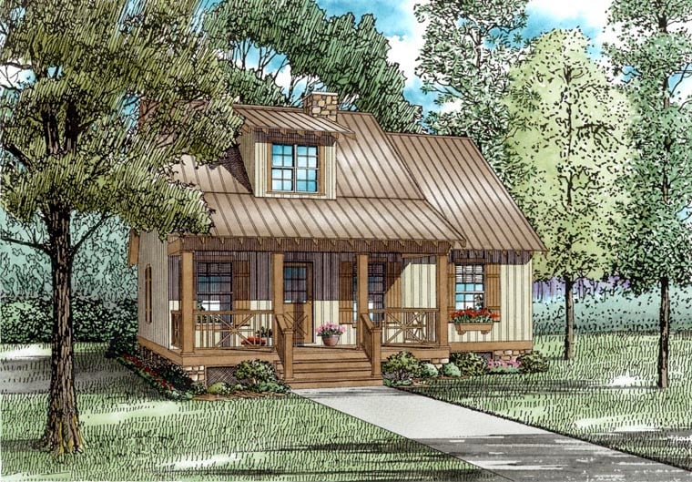 House Plan 62116 Elevation