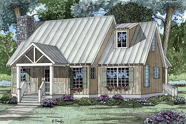 Plan 62119 | Southern Style with 2 Bed, 2 Bath