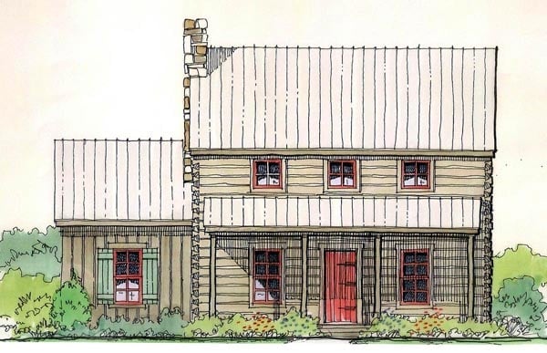 House Plan 62402 Elevation
