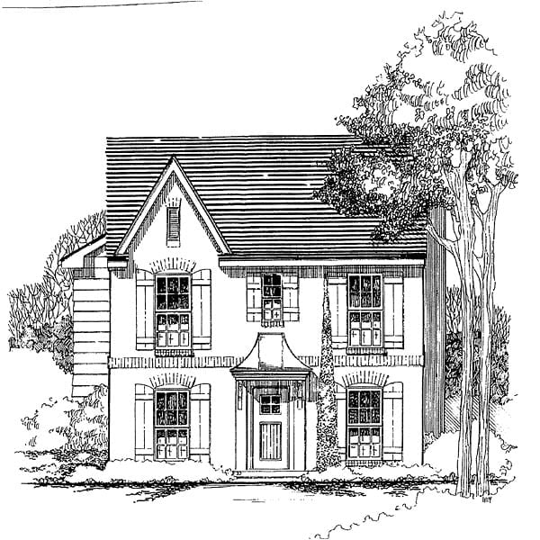 House Plan 62403 Elevation