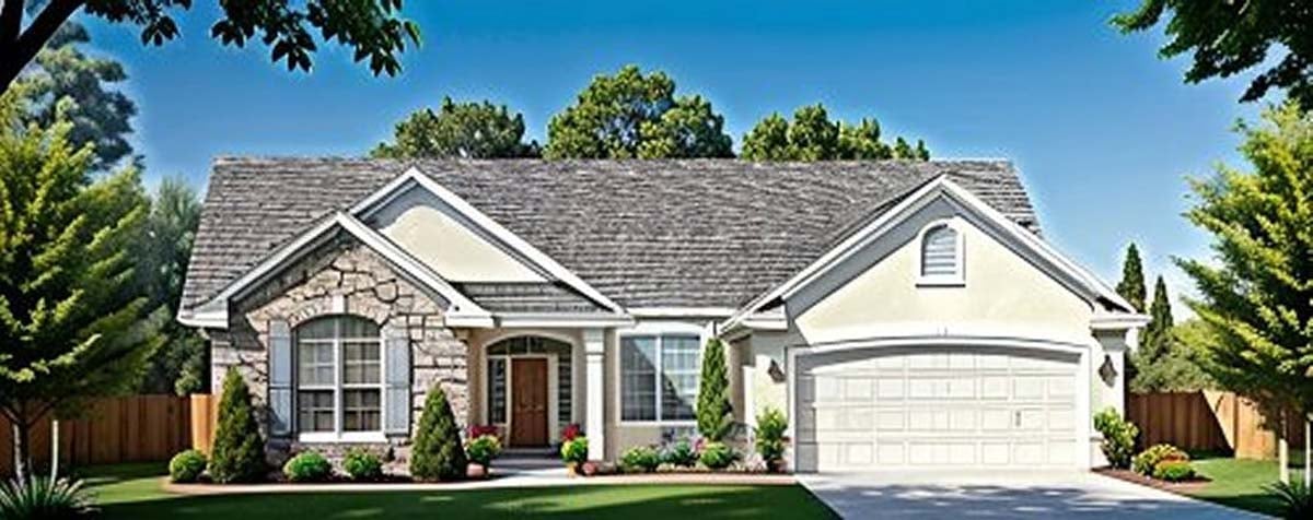 House Plan 62549 Elevation