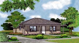 House Plan 63164 Elevation