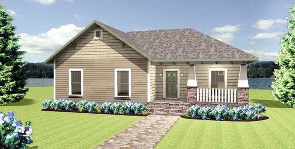 House Plan 64581 Elevation