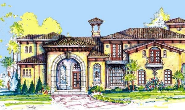 House Plan 64720 Elevation