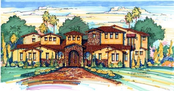 House Plan 64726 Elevation