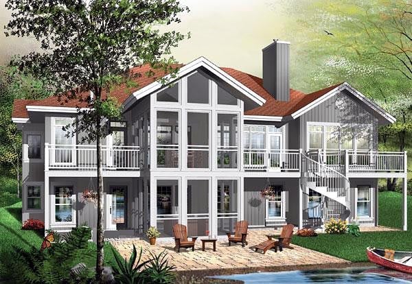 House Plan 64811 Elevation