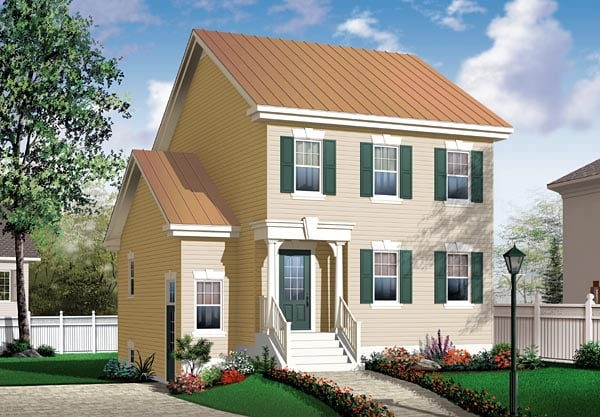 House Plan 64856 Elevation