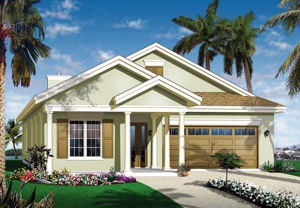 House Plan 64977 Elevation