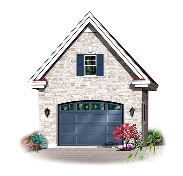 Garage Plan 65303 - 1 Car Garage Elevation