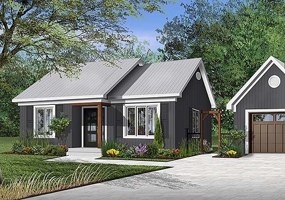 House Plan 65387 Elevation