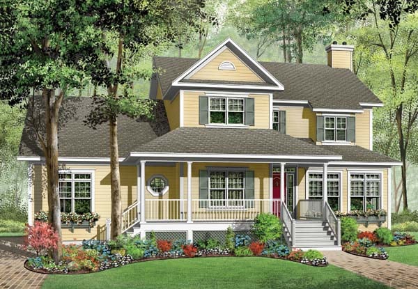 House Plan 65564 Elevation
