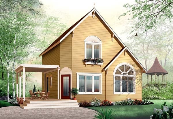 House Plan 65577 Elevation