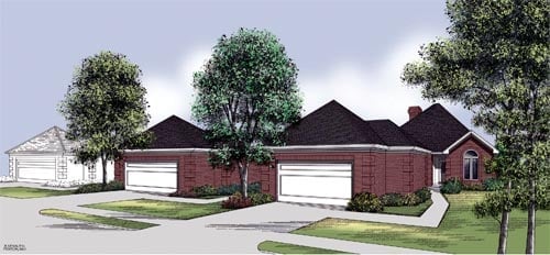House Plan 65696 Elevation