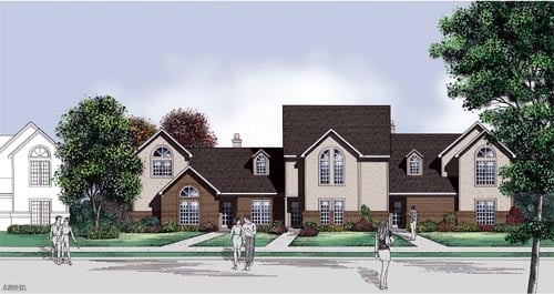 Multi-Family Plan 65711 Elevation