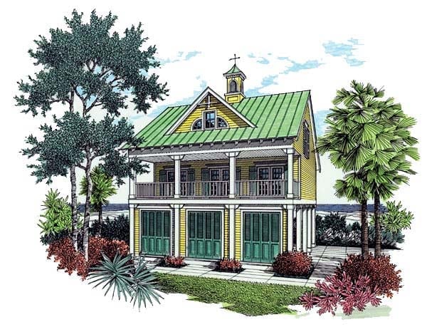 House Plan 65754 Elevation