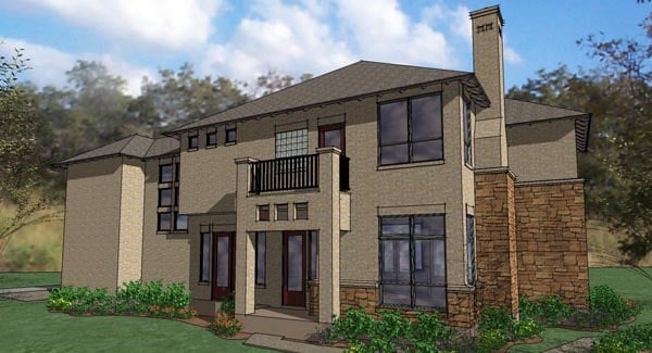 Multi-Family Plan 65895 Elevation