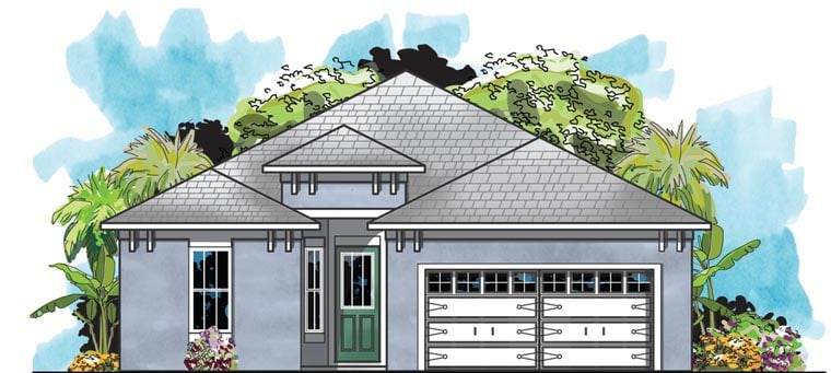 House Plan 66916 Elevation