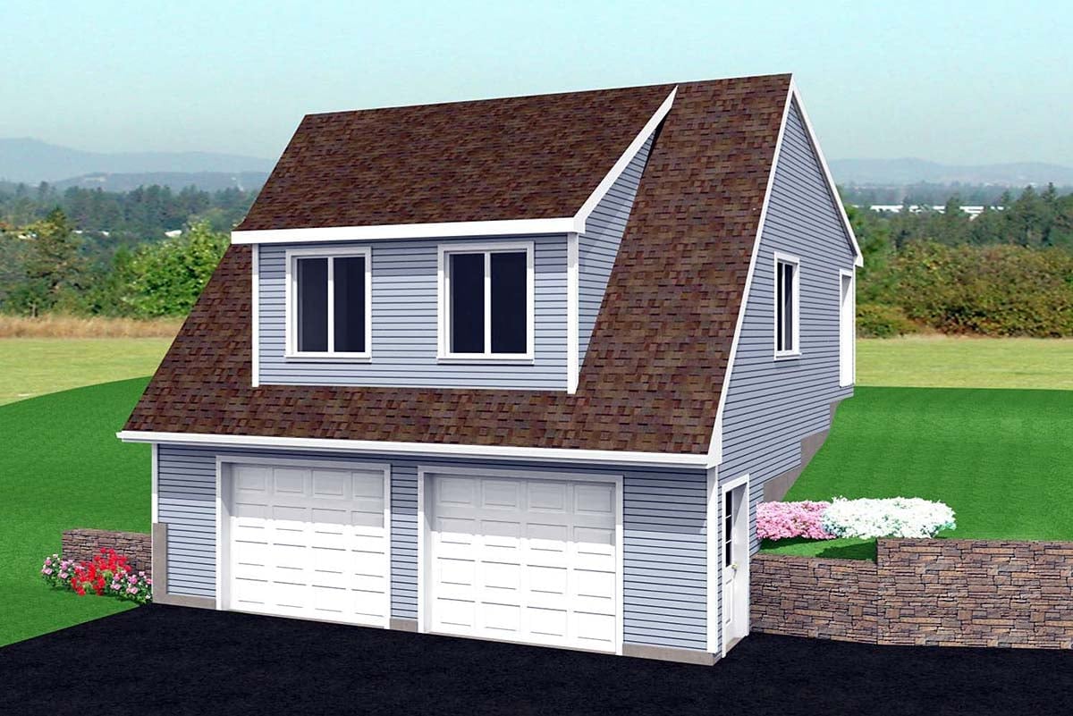 Garage Plan 67300 - 2 Car Garage Elevation