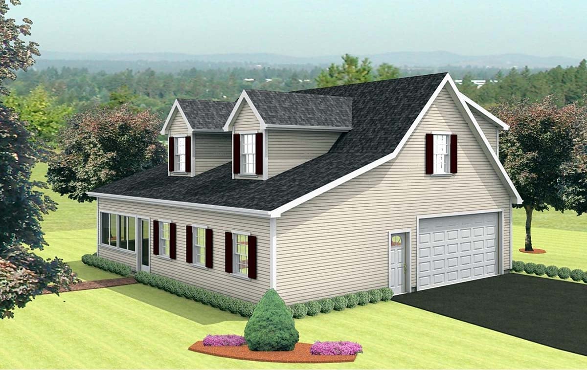Garage Plan 67307 - 3 Car Garage Apartment Elevation