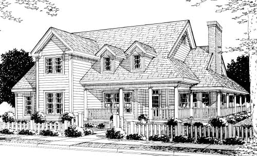 House Plan 68176 Elevation