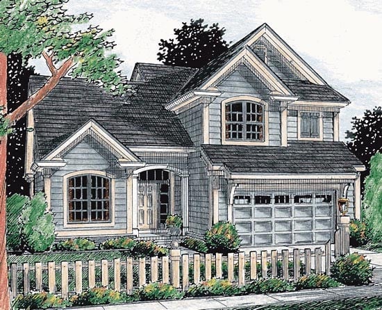 Plan 68485 | Traditional Style with 3 Bed, 3 Bath, 2 Car Garage