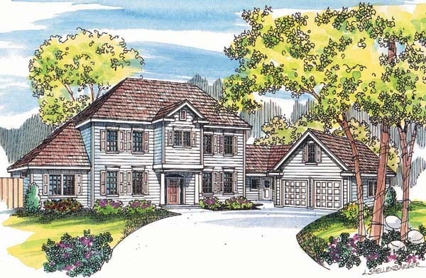 House Plan 69136 Elevation