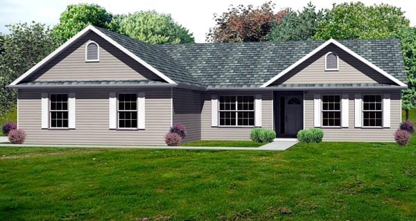 House Plan 70195 Elevation