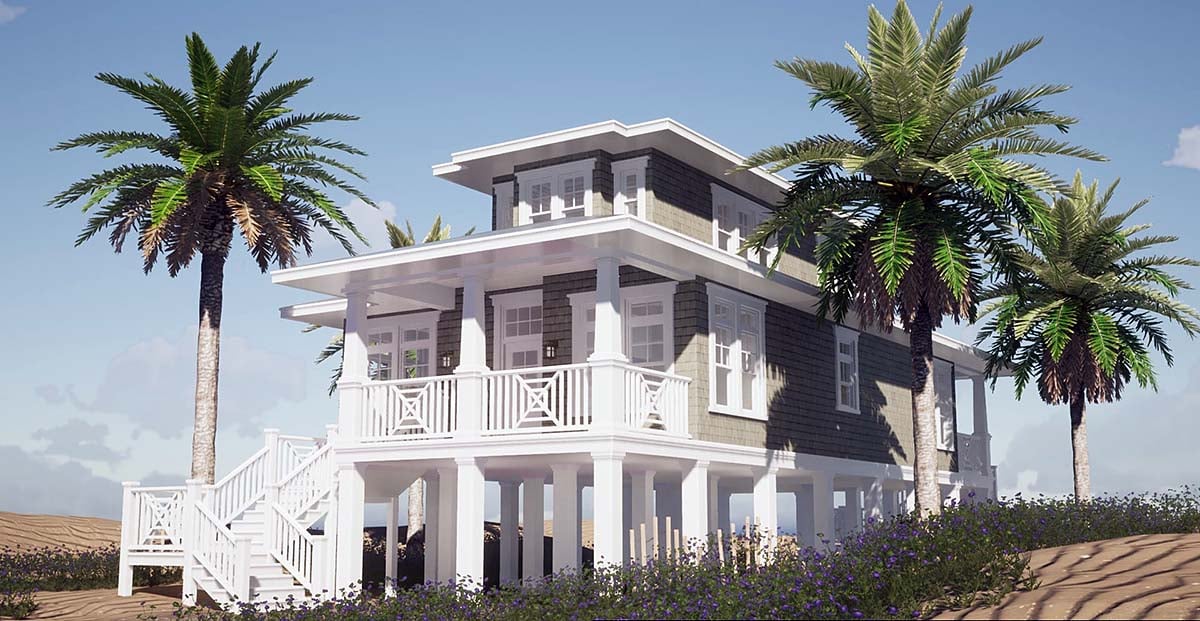 House Plan 70806 Elevation