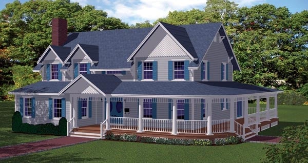 House Plan 71903 Elevation