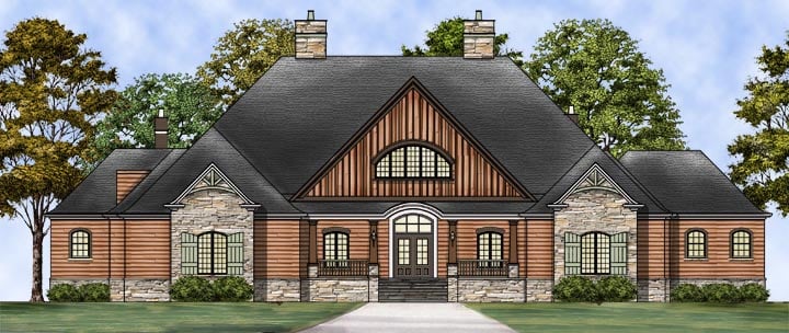 House Plan 72237 Elevation