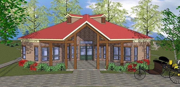 House Plan 72335 Elevation