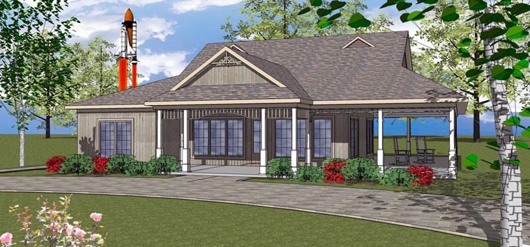 House Plan 72371 with 3 Bed, 3 Bath Elevation