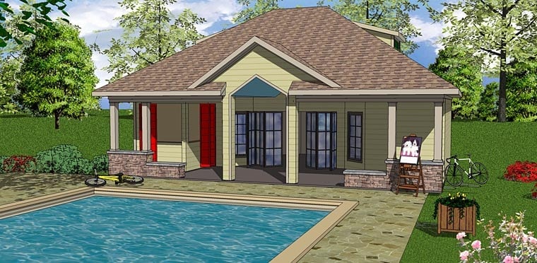 House Plan 72376 Elevation