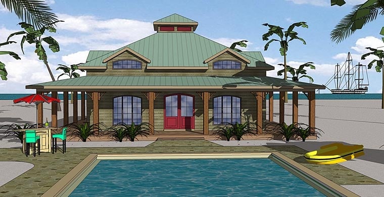 House Plan 72383 Elevation