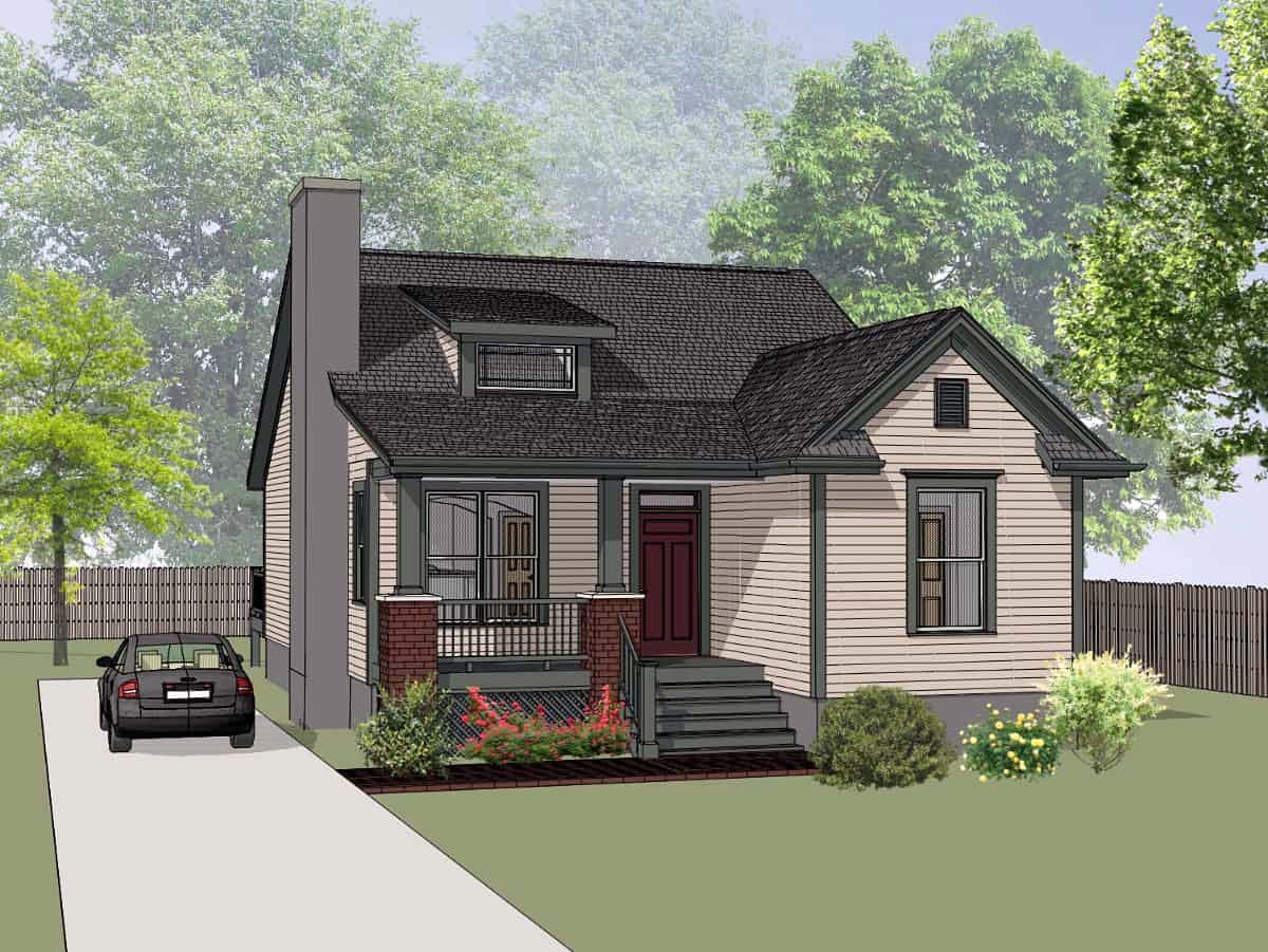 House Plan 72727 Elevation