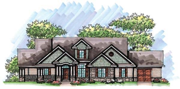 House Plan 72963 Elevation