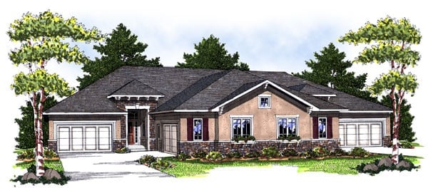 Multi-Family Plan 73032 Elevation