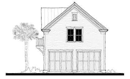 Garage Plan 73752 - 2 Car Garage Apartment Elevation