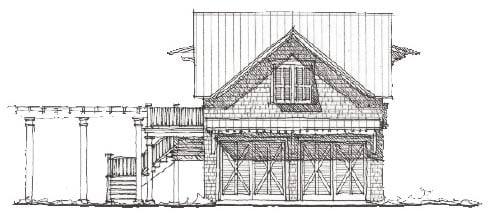 Garage Plan 73812 - 2 Car Garage Elevation