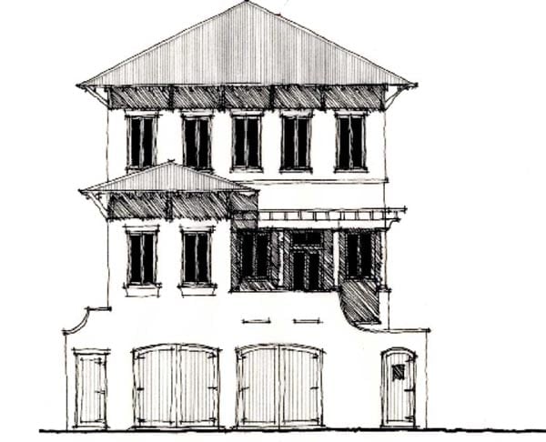 House Plan 73892 Elevation