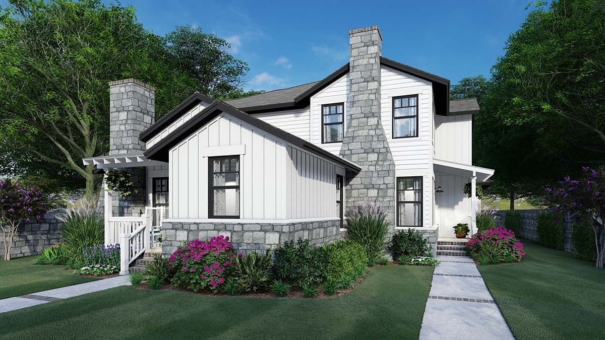 Multi-Family Plan 75162 Elevation